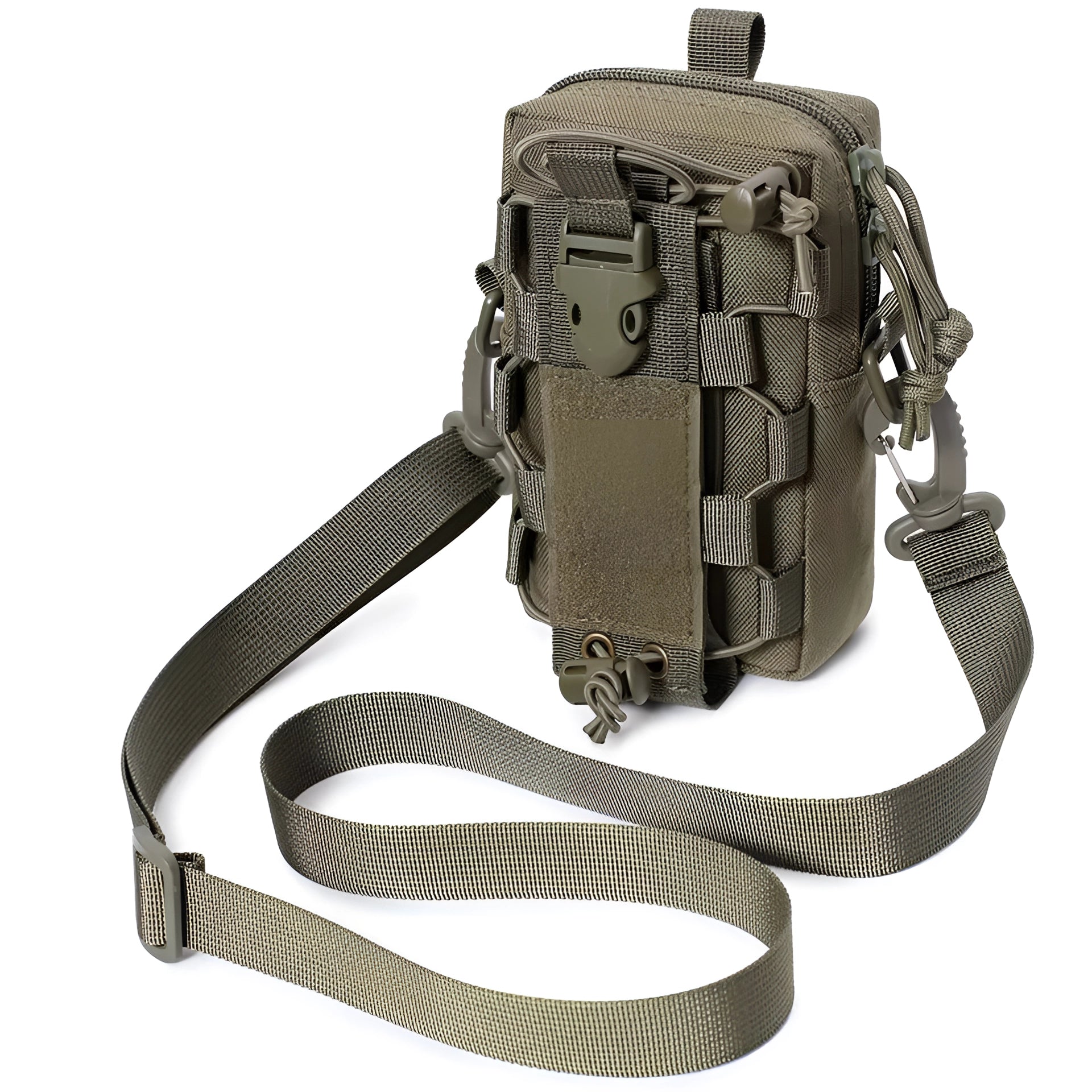 Tactical fanny pack for concealed carry with multiple compartments and adjustable waist strap, suitable for everyday use and carrying essential items.