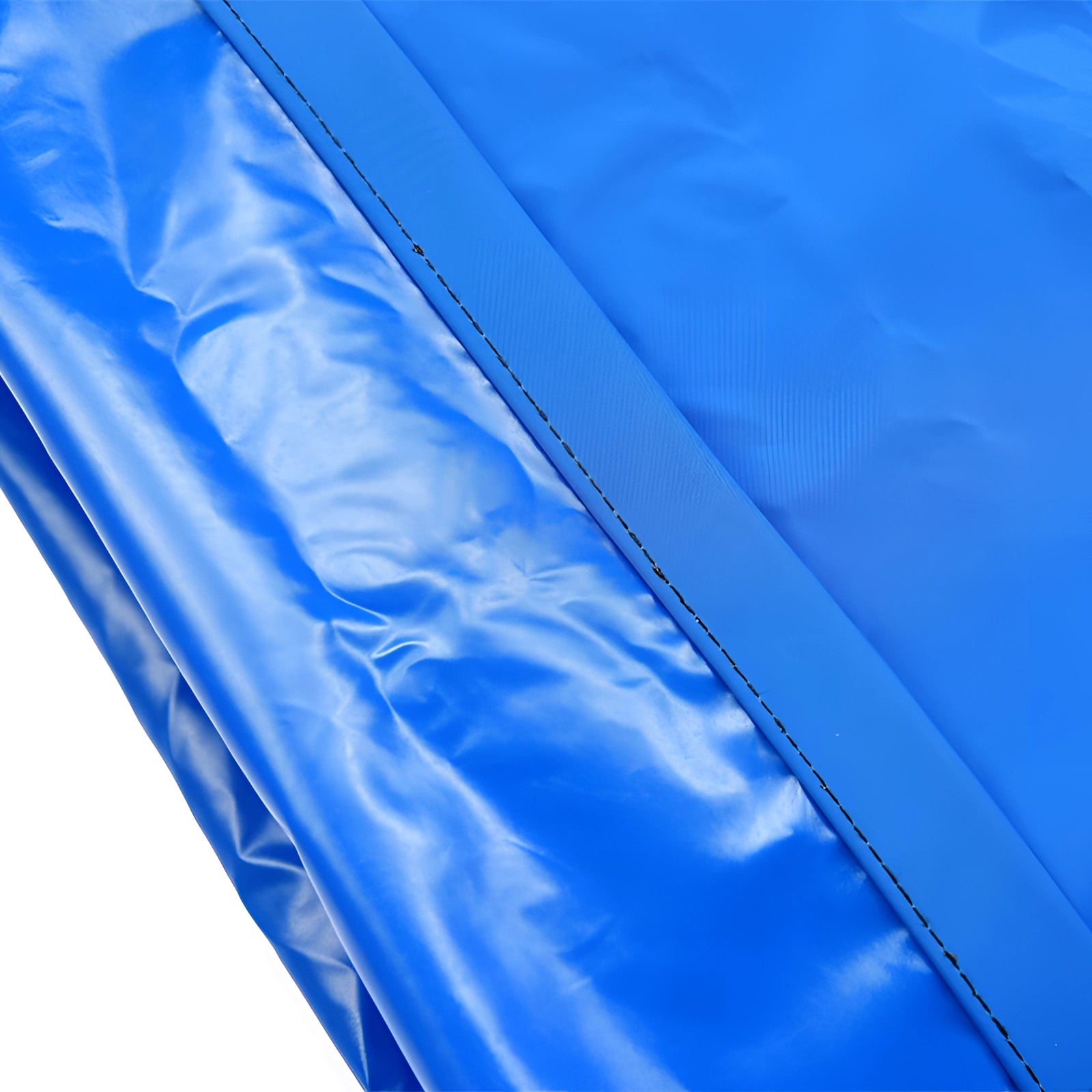 Ultralight inflatable camping pillow in a vibrant electric blue color with a rectangular shape, featuring a compact and ergonomic design made from composite materials.