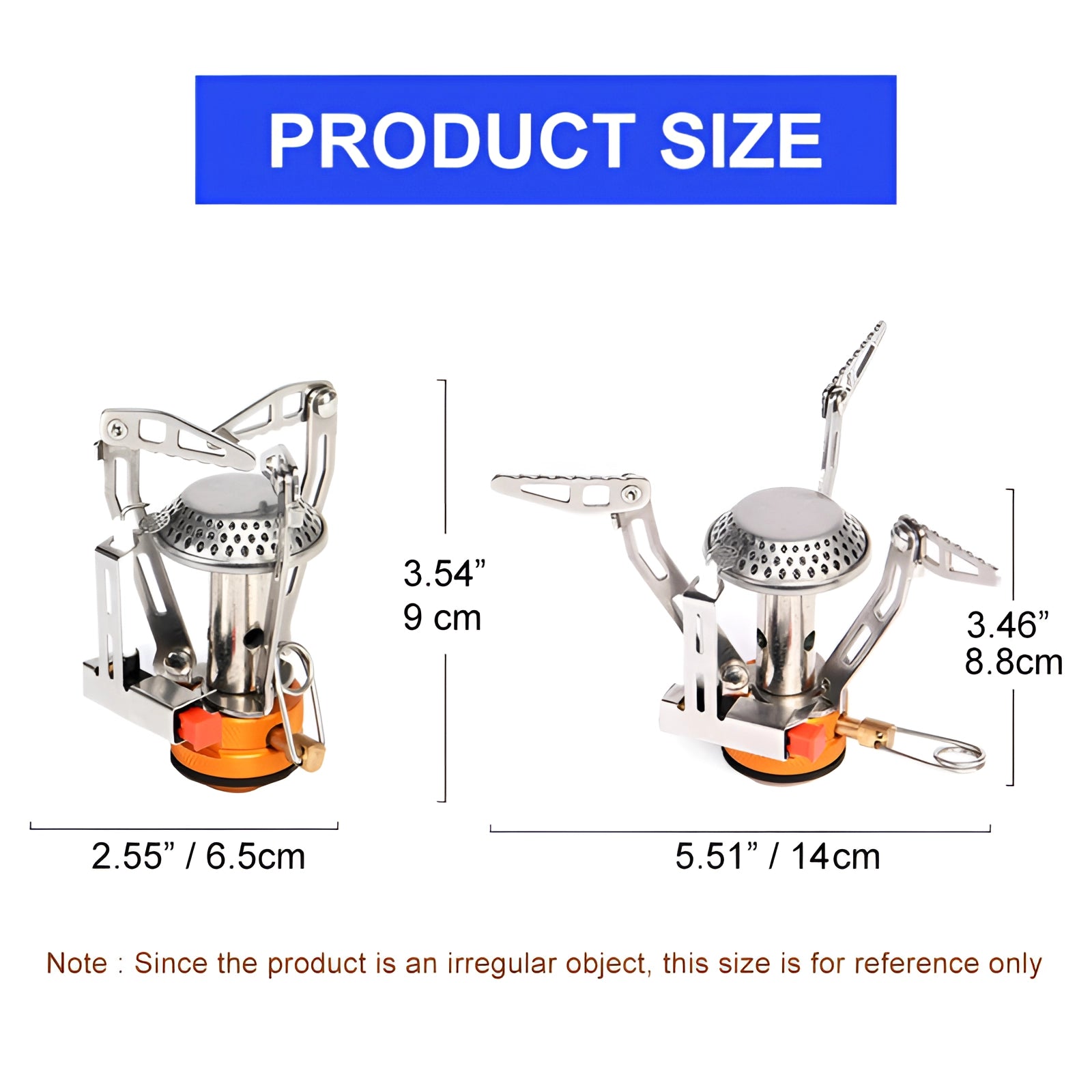 Compact and lightweight Widesea windproof portable backpacking stove with a durable design, ideal for outdoor cooking and camping.