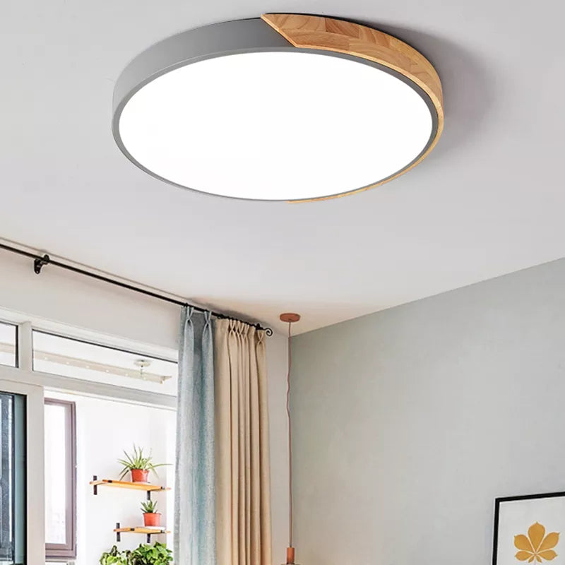 Rovenature Ceiling Light Gray Available in Two Colors: Wood and Gray