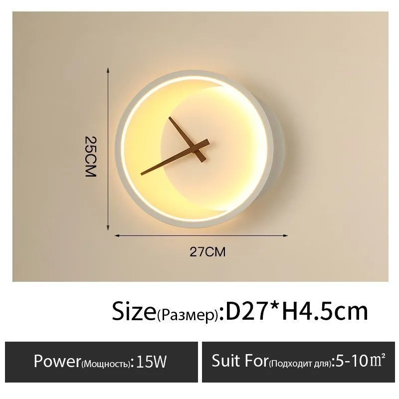 Rovenature Modern Design Lamp with Clock Function