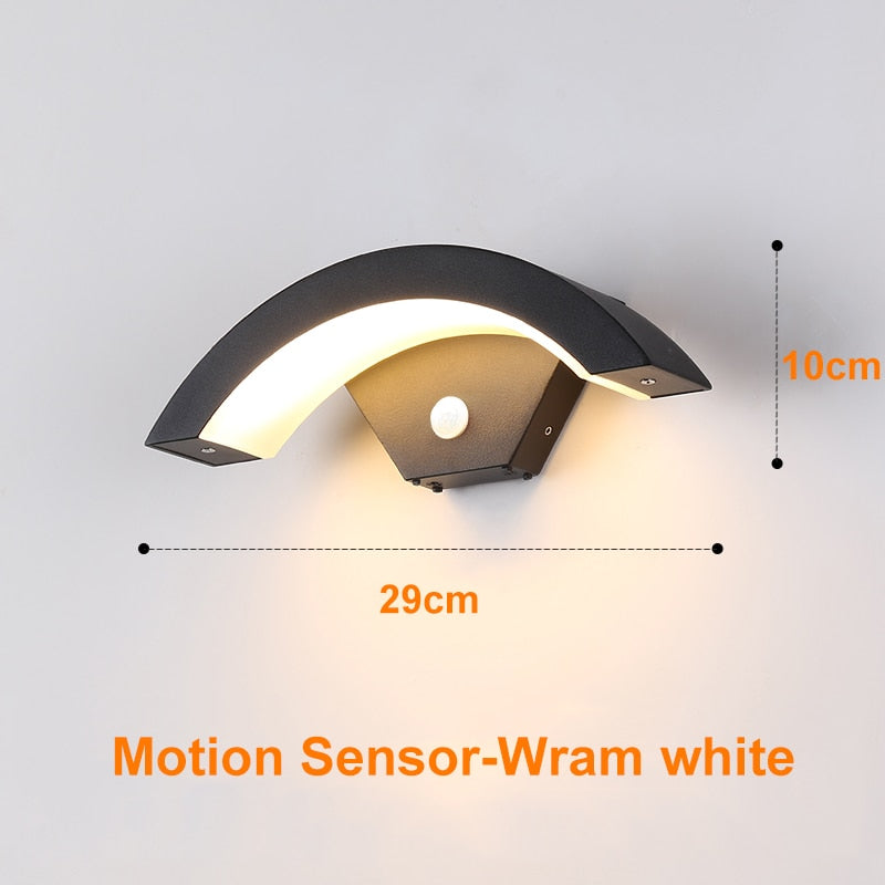 Rovenature Outdoor Round Wall Light with Motion Sensor