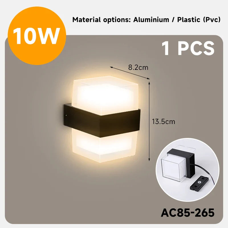 Rovenature Outdoor Cube Wall Light