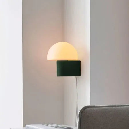 Design Wall Lamp with Plug in Dark Green or Deep Black Rovenature