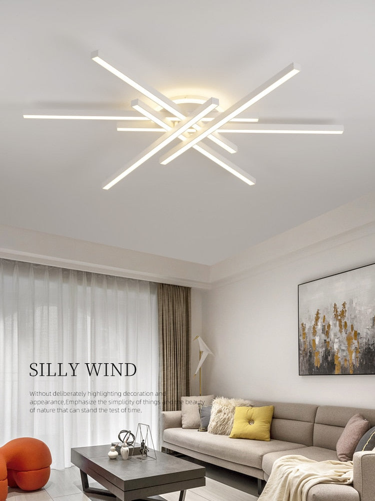 Dimmable Ceiling Light Living Room With Remote Control Rovenature