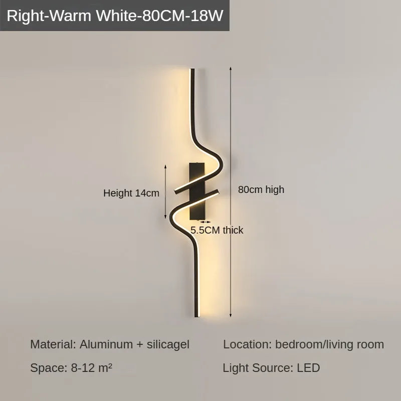 Rovenature Modern Dimmable Wall Lights - Elegant Lighting with Dimmer Function