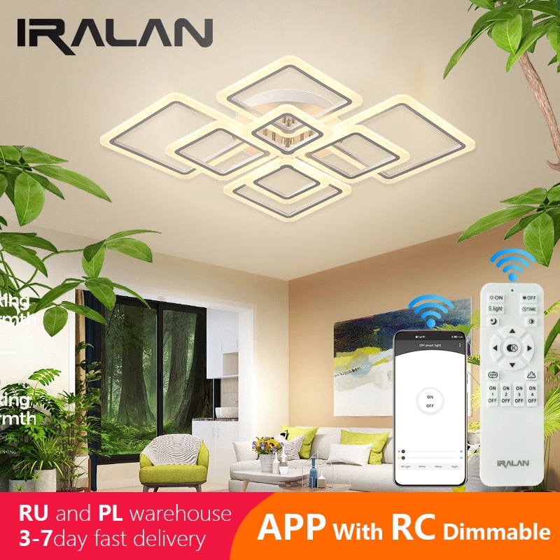 Rovenature Dimmable LED Ceiling Lights with Remote Control