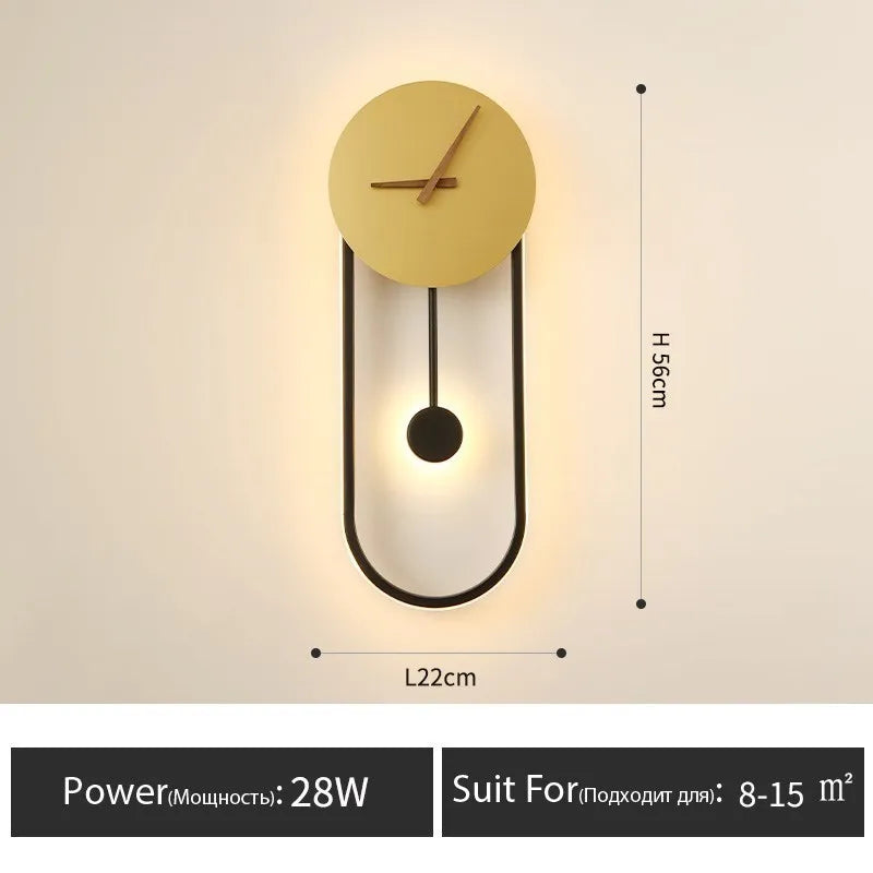 Rovenature Modern Design Lamp with Clock Function