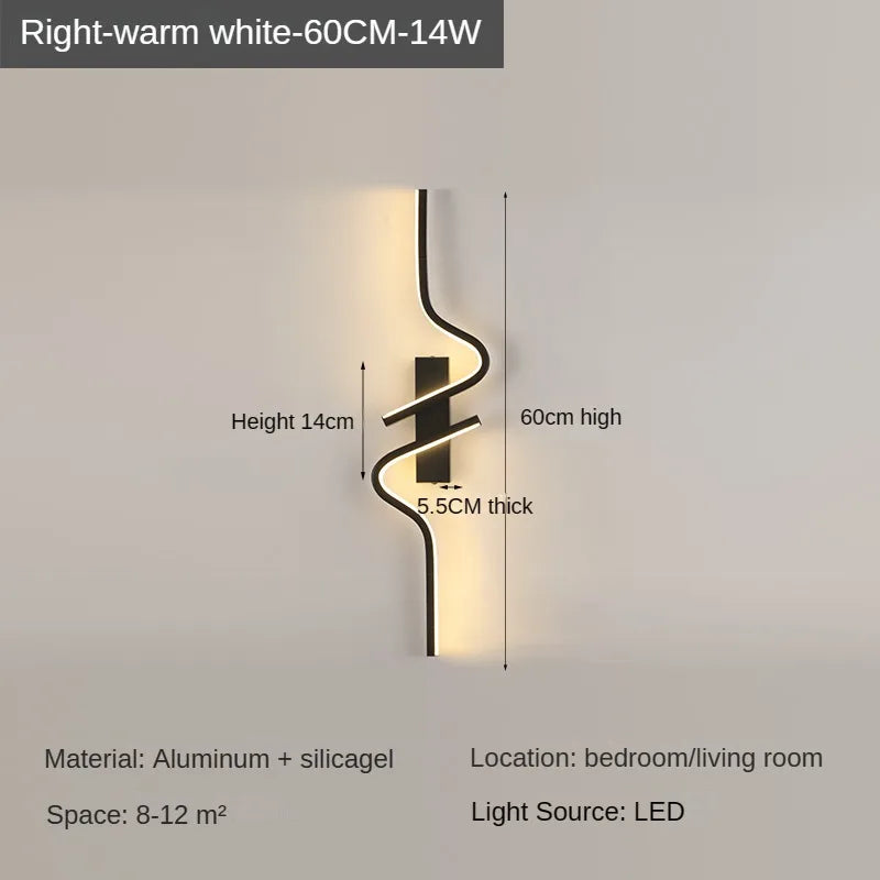 Rovenature Modern Dimmable Wall Lights - Elegant Lighting with Dimmer Function