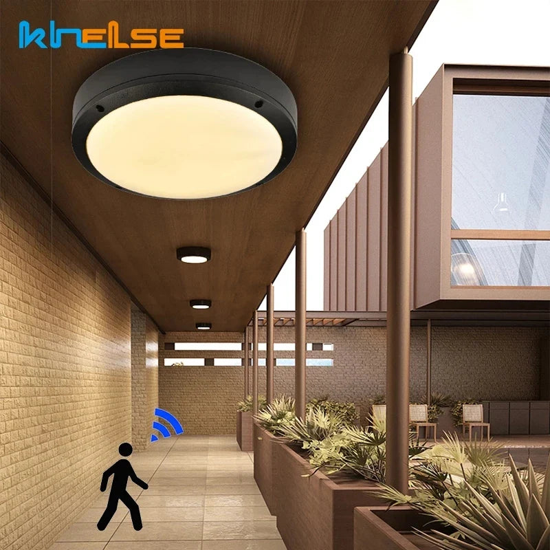 Rovenature Outdoor Ceiling Light with Motion Sensor