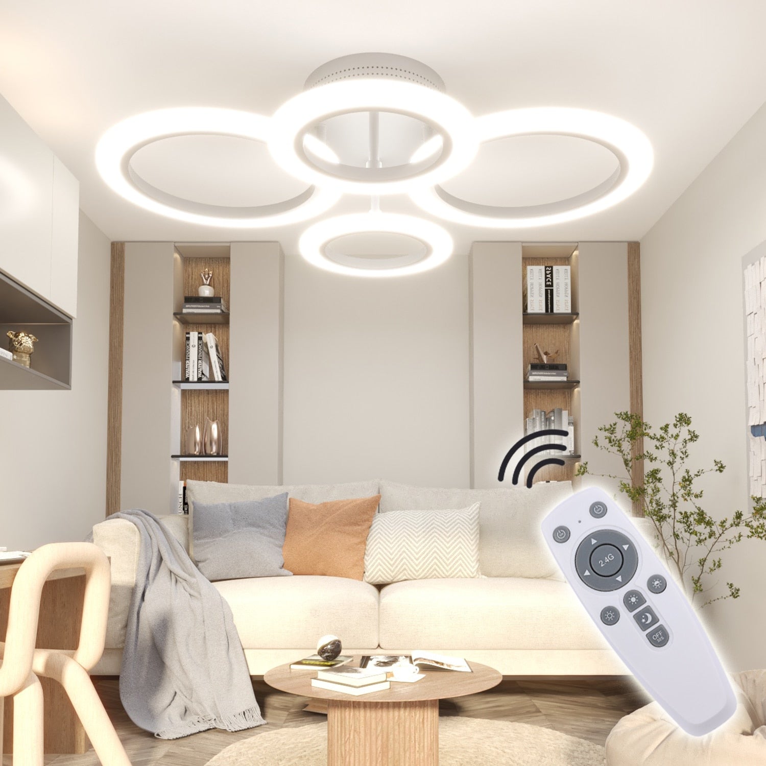 Rovenature LED Ceiling Light with Remote Control