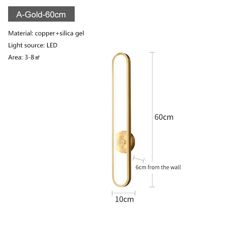 Large Indoor Wall Lamp – Luxurious Gold Wall Lamp by Rovenature for Home