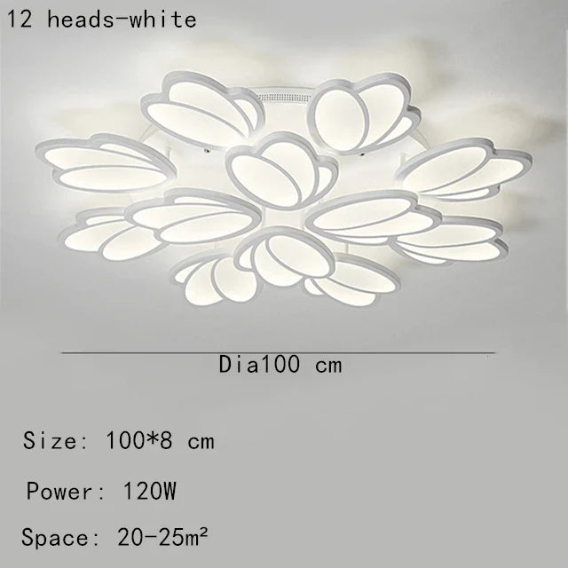 Rovenature Bedroom Ceiling Light LED - Modern Butterfly Design Light