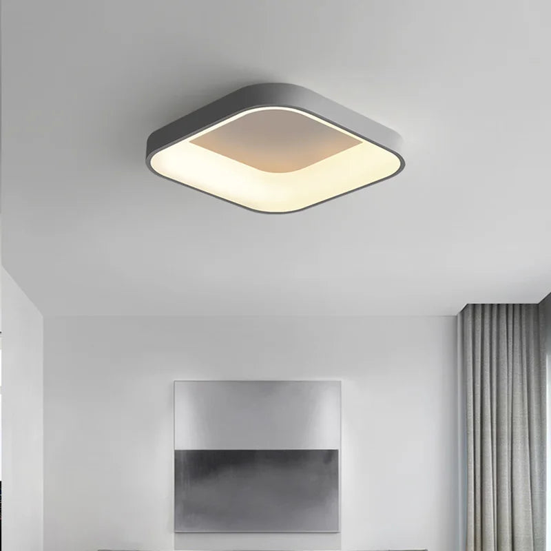 Rovenature LED Bathroom Ceiling Light - Rectangular in Gray, White, or Black