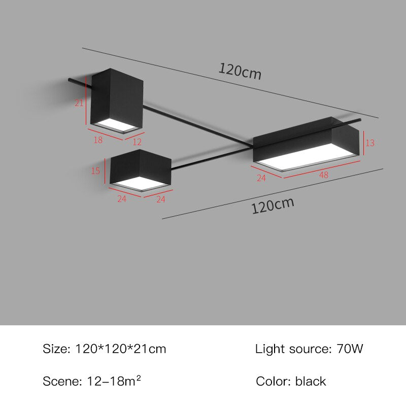 Rovenature Dimmable Ceiling Light with Remote Control