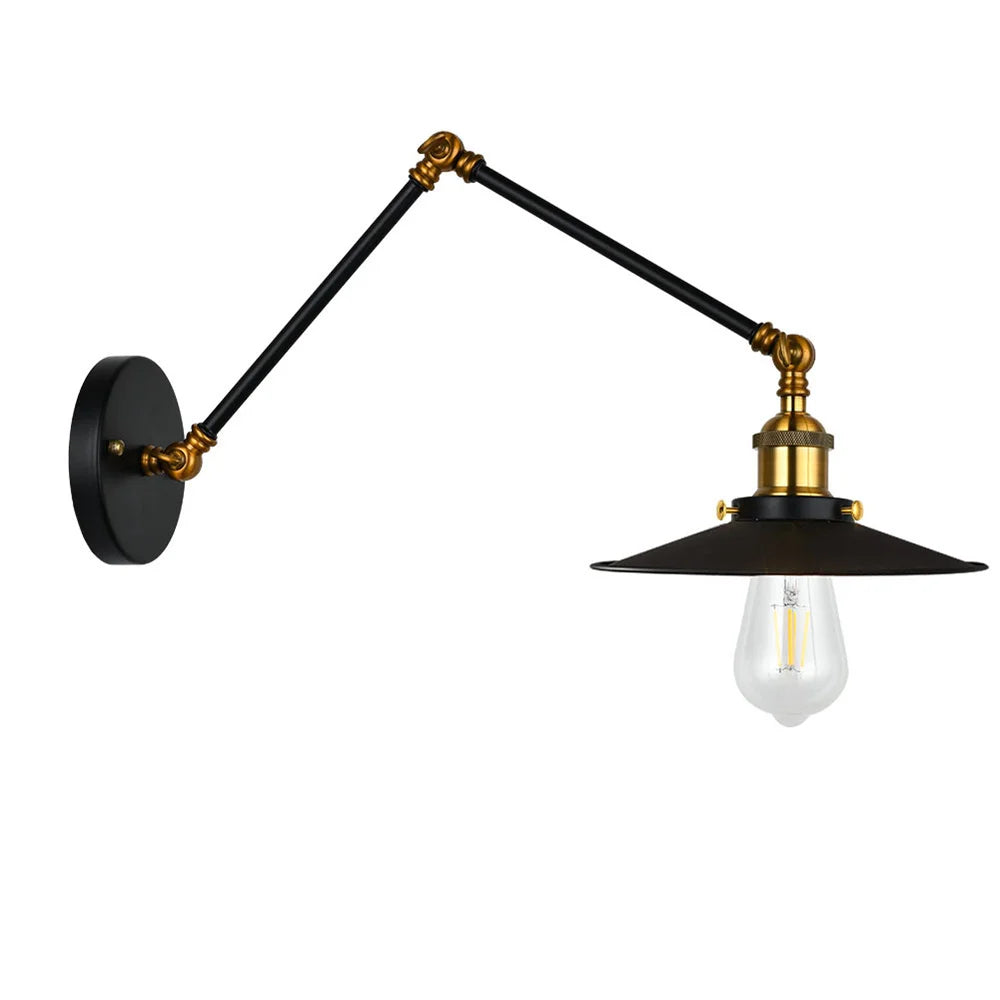 Rovenature Industrial Wall Lamp with Swivel Arm