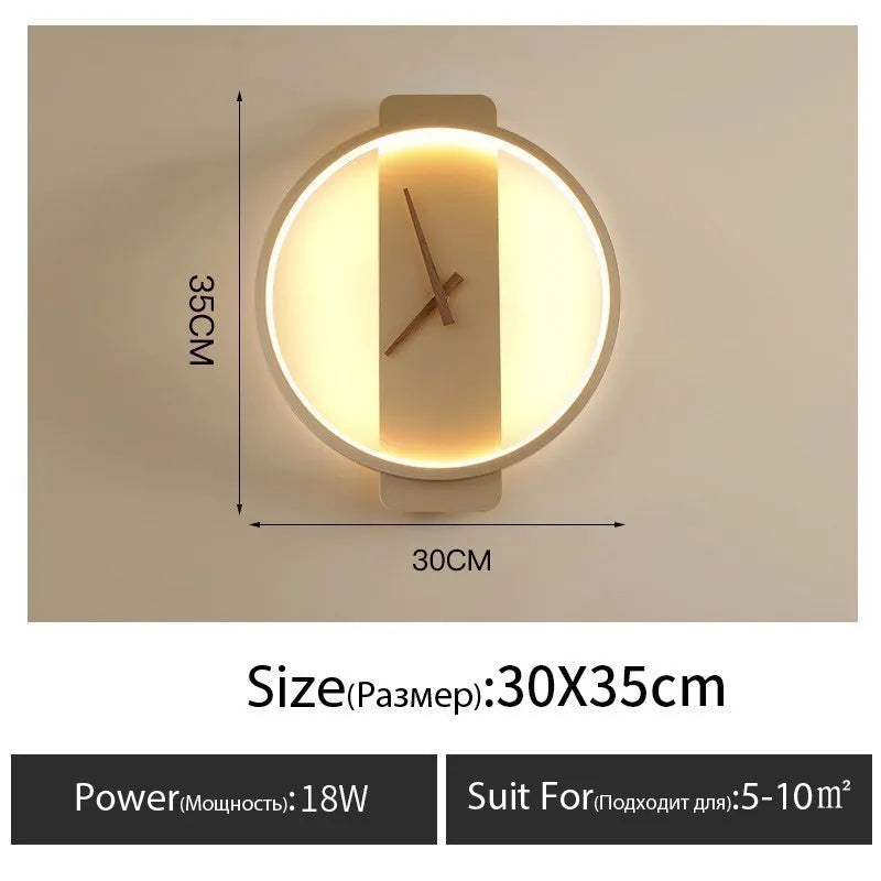 Rovenature Modern Design Lamp with Clock Function