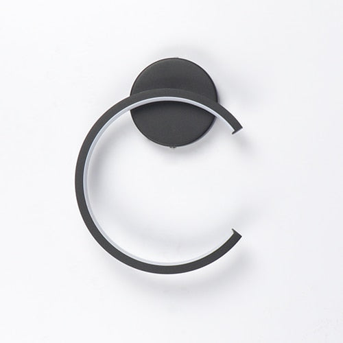 Rovenature Black Round Wall Lamp