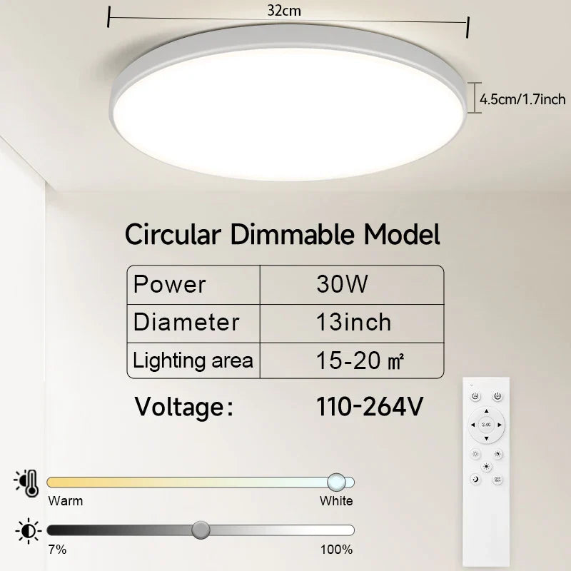 Rovenature Moisture Room Ceiling Light IP44 with HF Motion Sensor