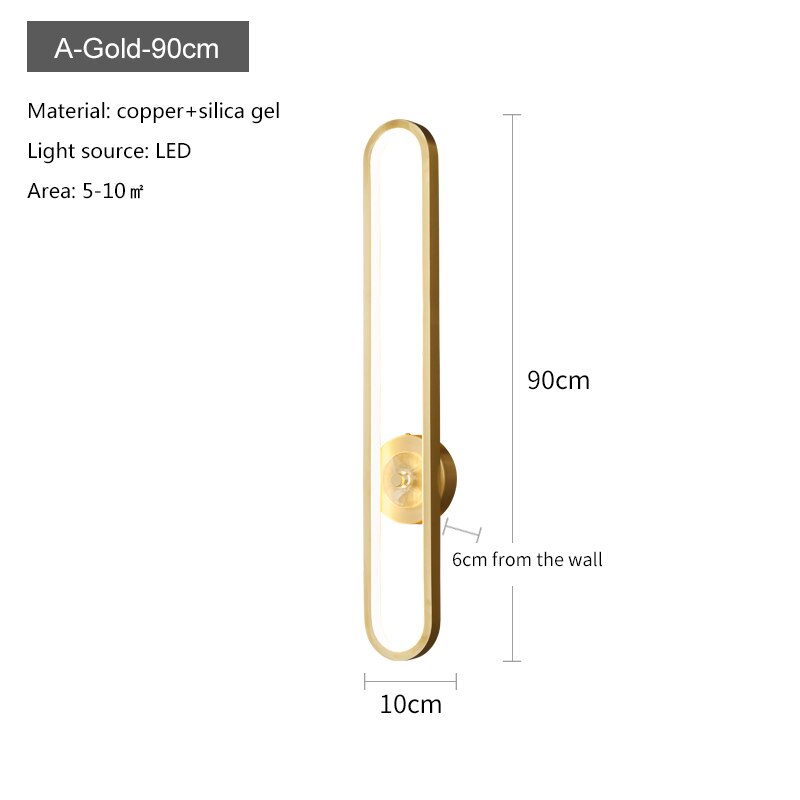 Large Indoor Wall Lamp – Luxurious Gold Wall Lamp by Rovenature for Home