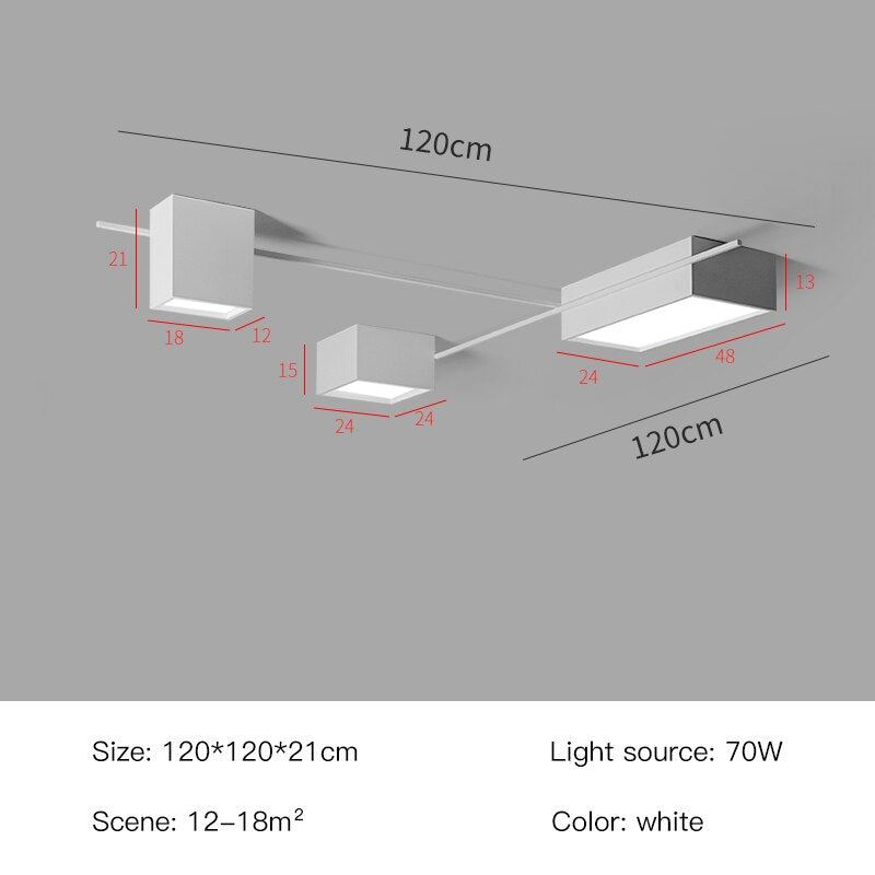 Rovenature Dimmable Ceiling Light with Remote Control