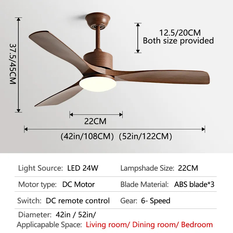 Rovenature Ceiling Light with Fan – Elegant Lighting and Practical Cooling for Your Living Room