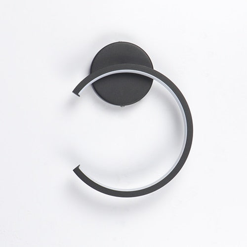 Rovenature Black Round Wall Lamp