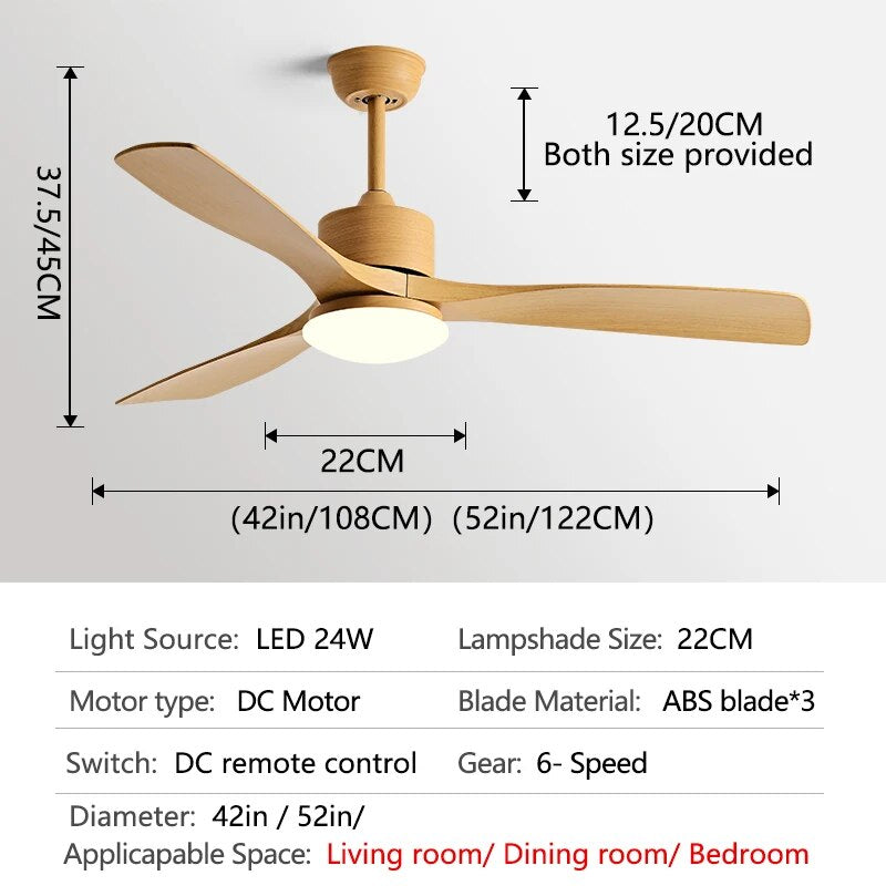 Rovenature Ceiling Light with Fan – Elegant Lighting and Practical Cooling for Your Living Room