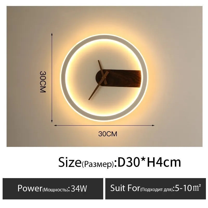 Rovenature Modern Design Lamp with Clock Function