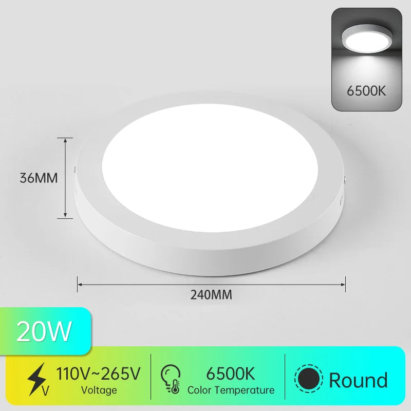 Rovenature Moisture Room Ceiling Light IP44 with HF Motion Sensor