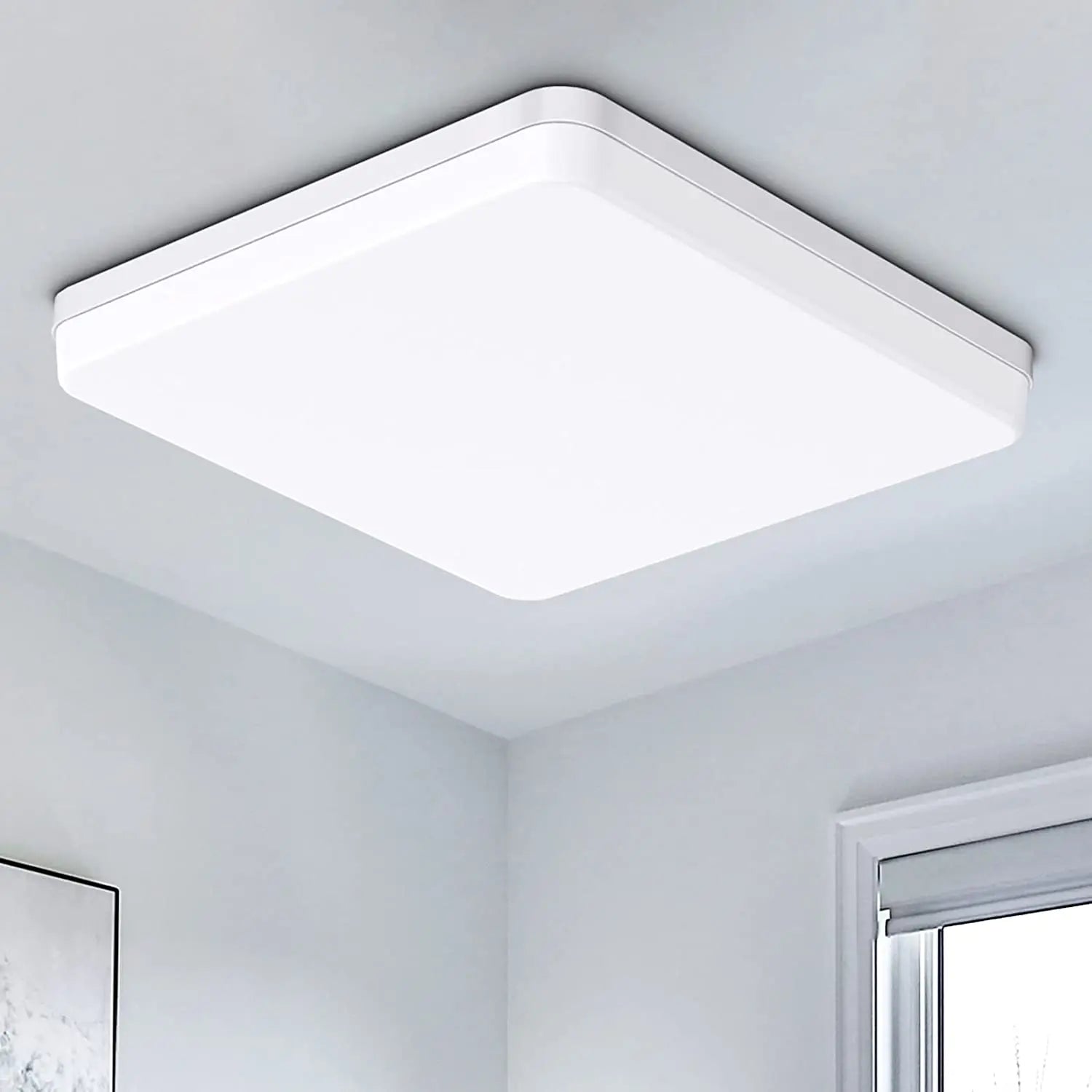 Rovenature Rectangular Ceiling Light with Motion Sensor