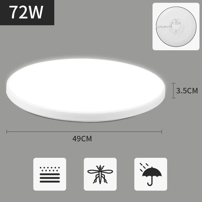 Rovenature Flat LED Ceiling Light for Bathroom