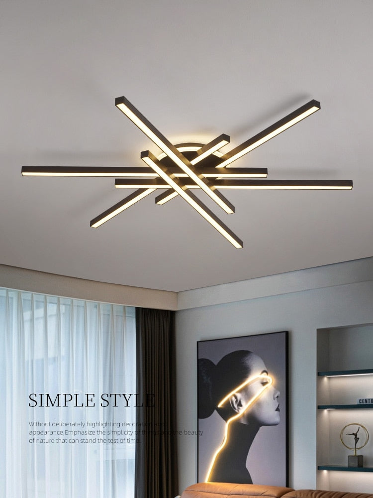 Dimmable Ceiling Light Living Room With Remote Control Rovenature