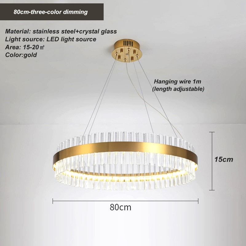 Rovenature Crystal Ceiling Light - Elegant Lighting for Every Room