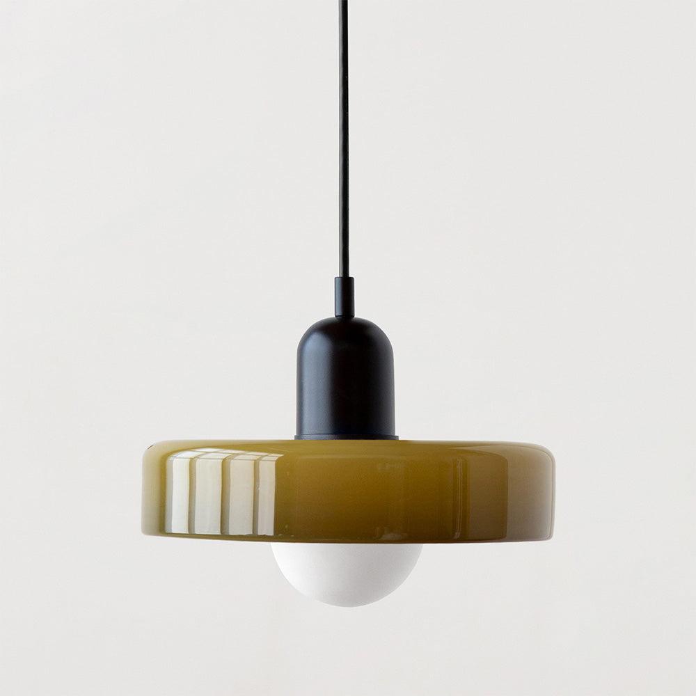 Rovenature Colored Glass Bauhaus Pendant Light