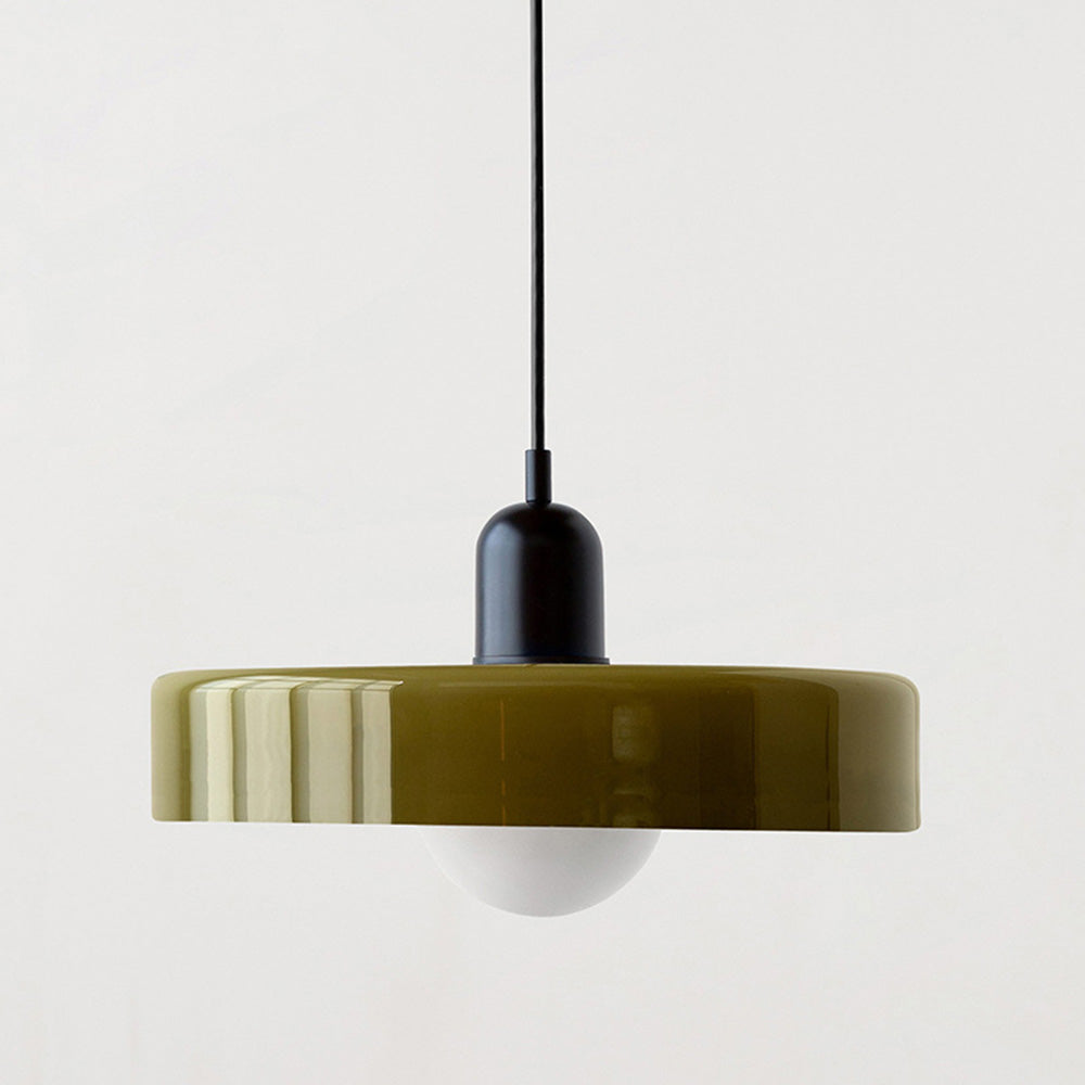 Rovenature Colored Glass Bauhaus Pendant Light