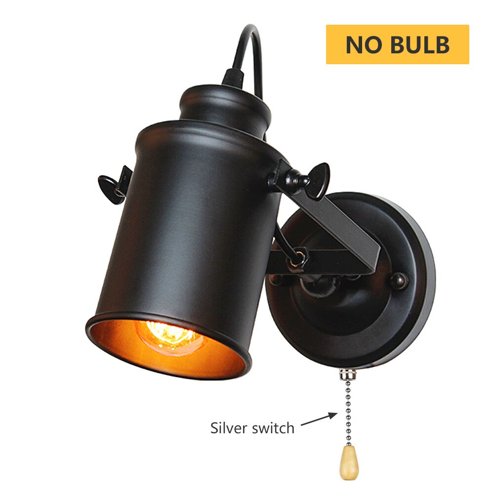 Rovenature Industrial Vintage Wall Lamp with Switch