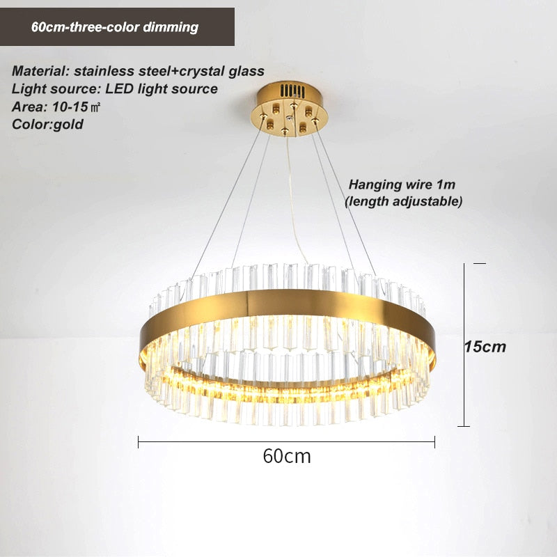 Rovenature Crystal Ceiling Light - Elegant Lighting for Every Room