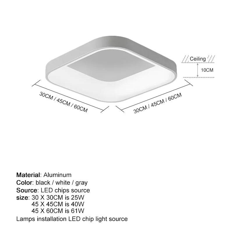 Dimmable Rovenature Ceiling Light for Bathroom