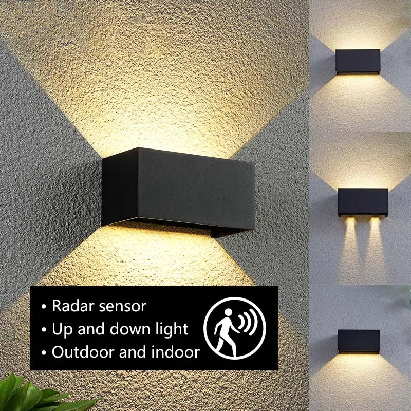 Rovenature Outdoor Wall Light in Anthracite with Motion Sensor