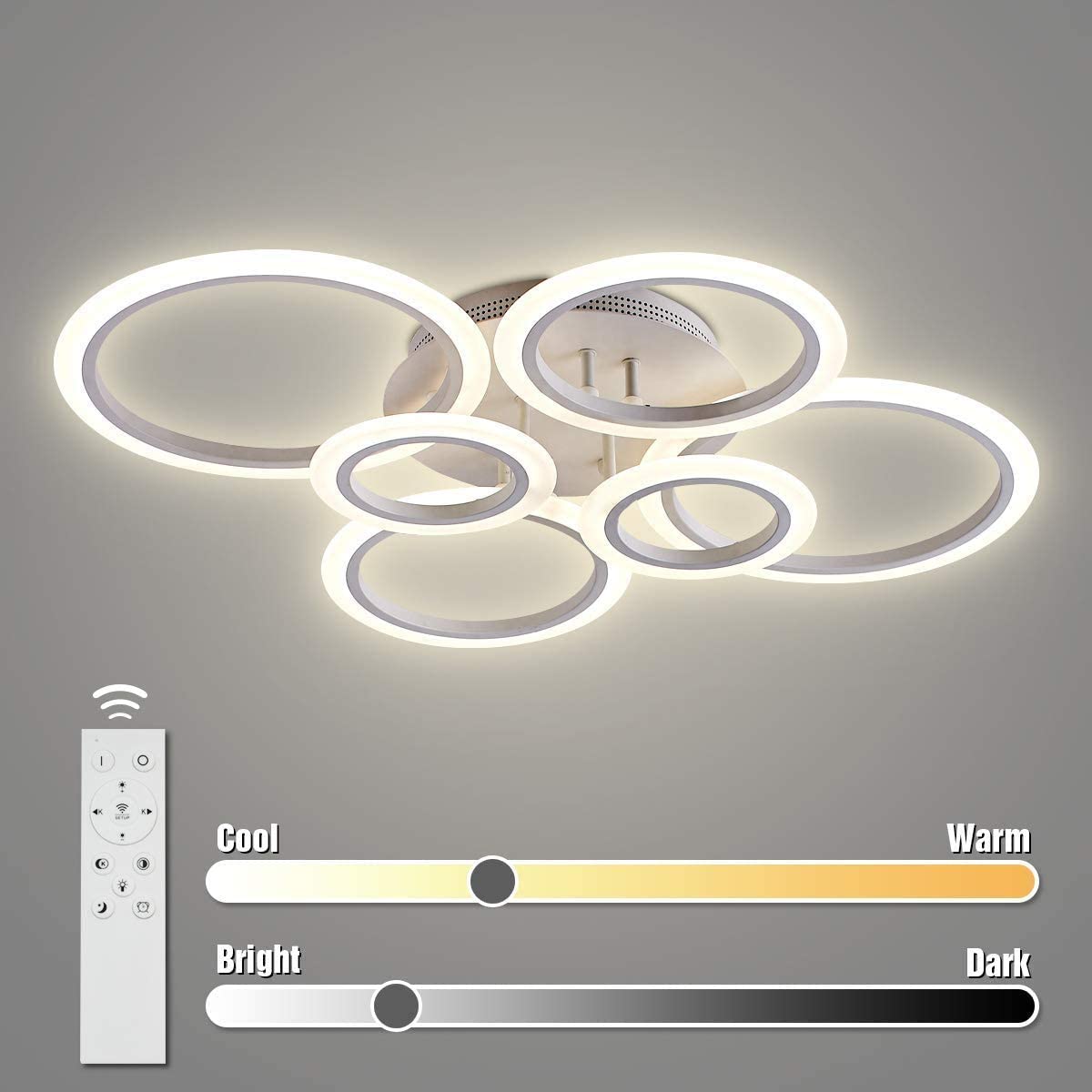 Rovenature LED Ceiling Light with Remote Control