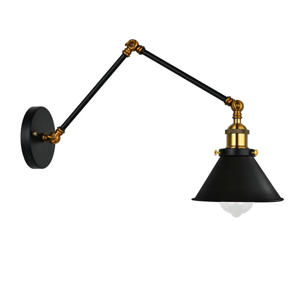 Rovenature Industrial Wall Lamp with Swivel Arm