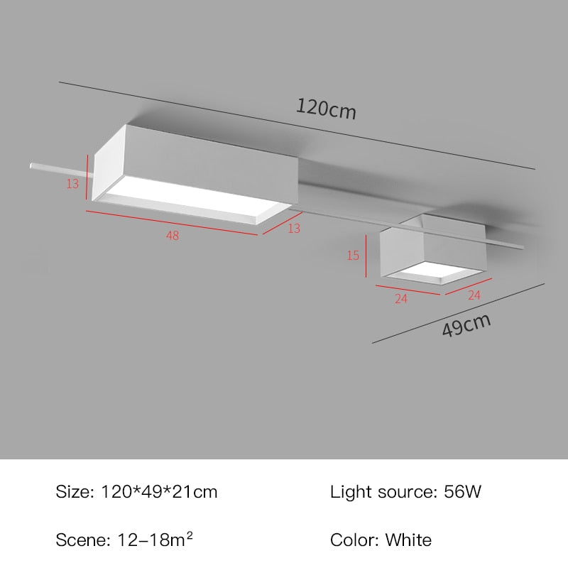 Rovenature Dimmable Ceiling Light with Remote Control