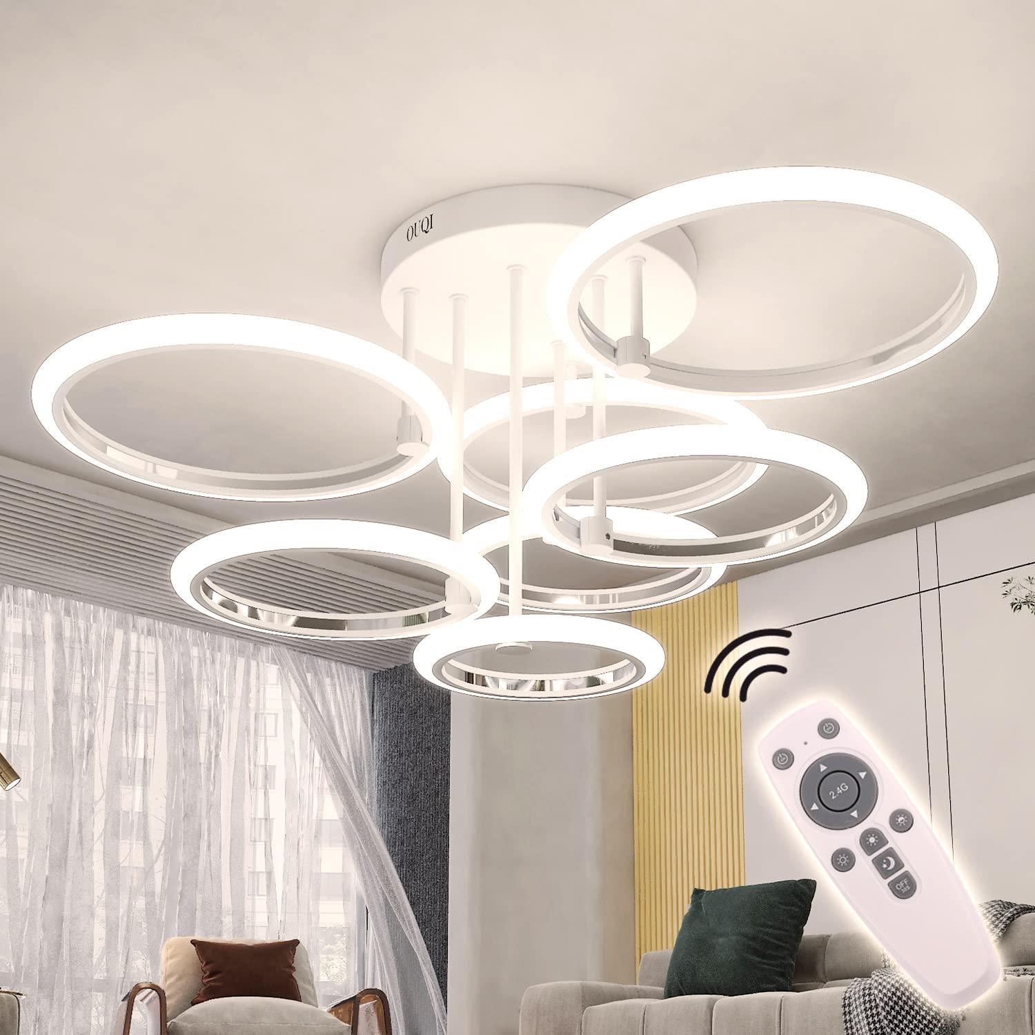 Rovenature LED Ceiling Light with Remote Control