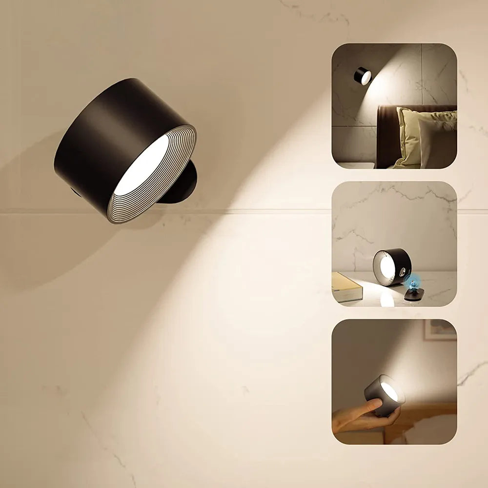 EasyStick Cordless, Dimmable Wall Lamp with 360° Rotation