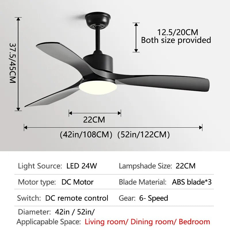 Rovenature Ceiling Light with Fan – Elegant Lighting and Practical Cooling for Your Living Room