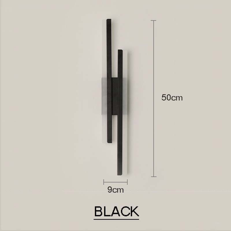 Rovenature - Modern Black Glass Wall Lamp