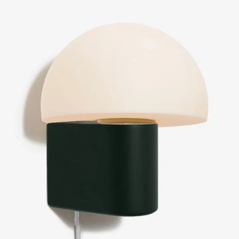 Design Wall Lamp with Plug in Dark Green or Deep Black Rovenature