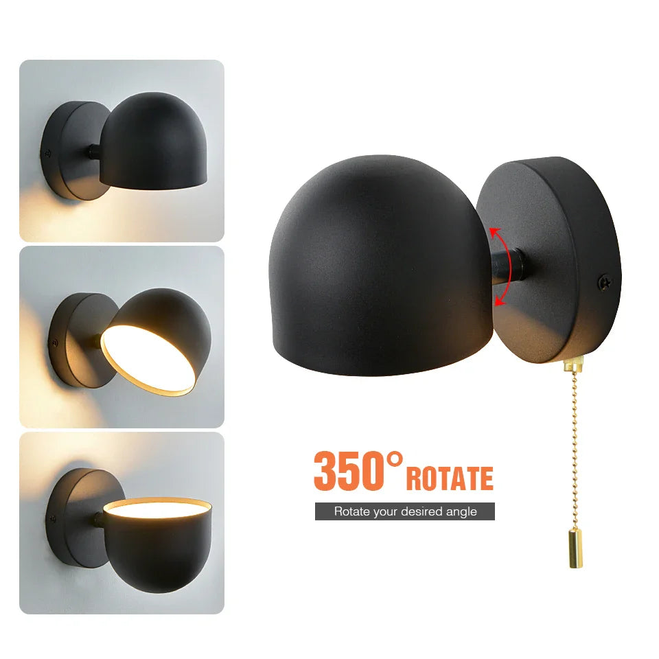 Modern Rovenature Wall Lamp with Switch