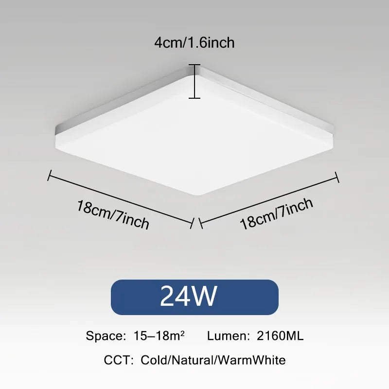 Rovenature Rectangular Ceiling Light with Motion Sensor